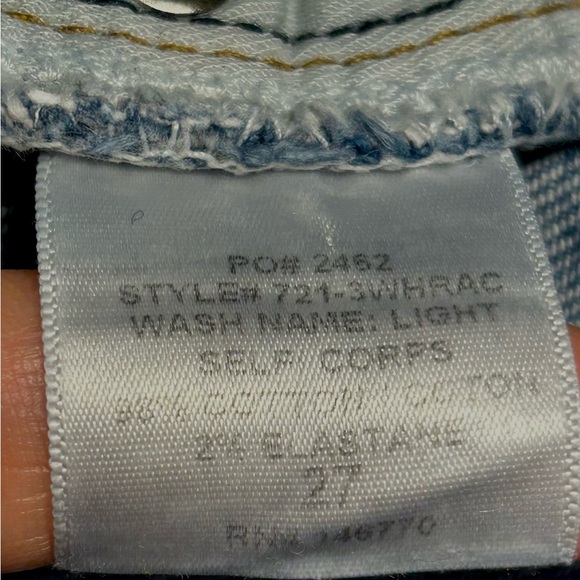 ♥️RE/DONE Originals Skinny Jeans Raw Hem Cotton | Size 27 - Picture 9 of 9